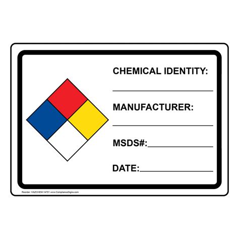 Free Printable Chemical Labels